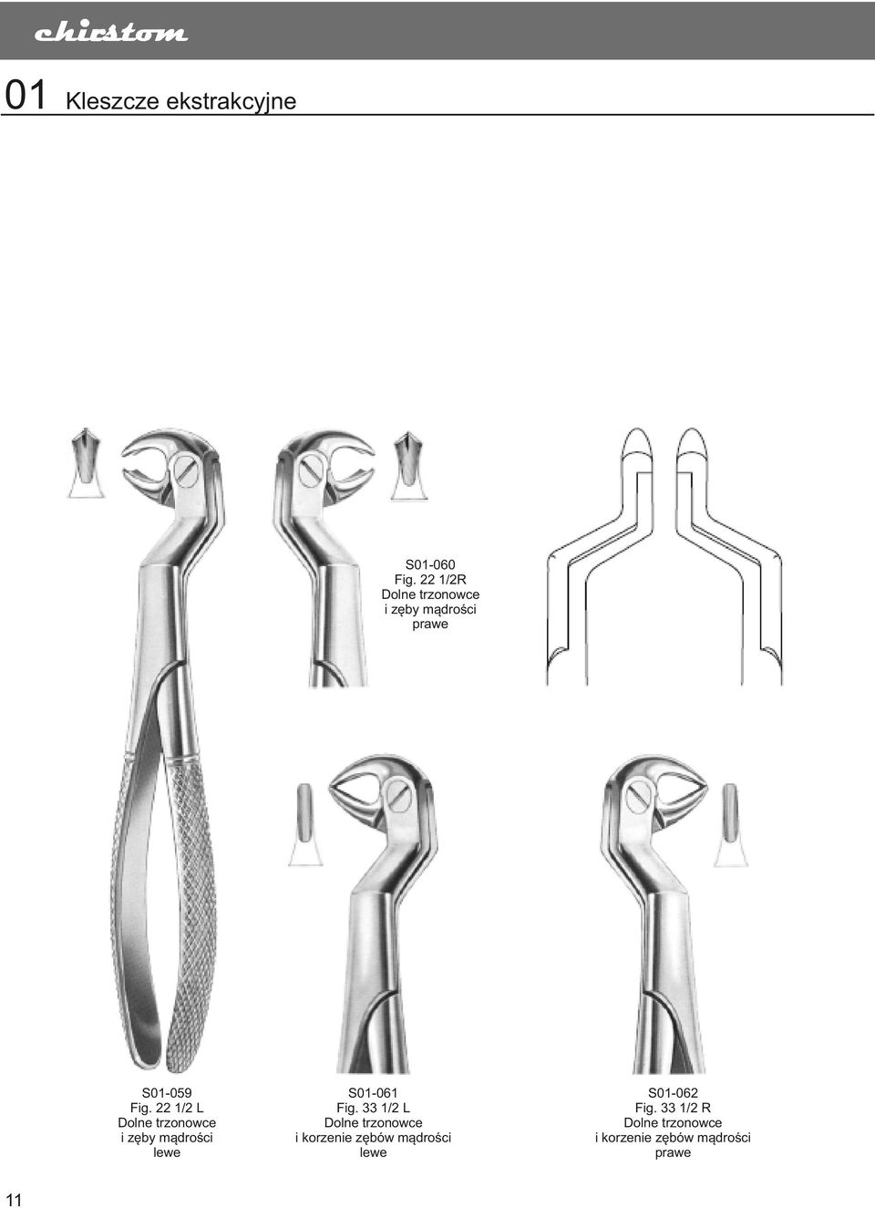 22 1/2 L Dlne trznwce i zęby mądrści lewe 11 S01-061 Fig.