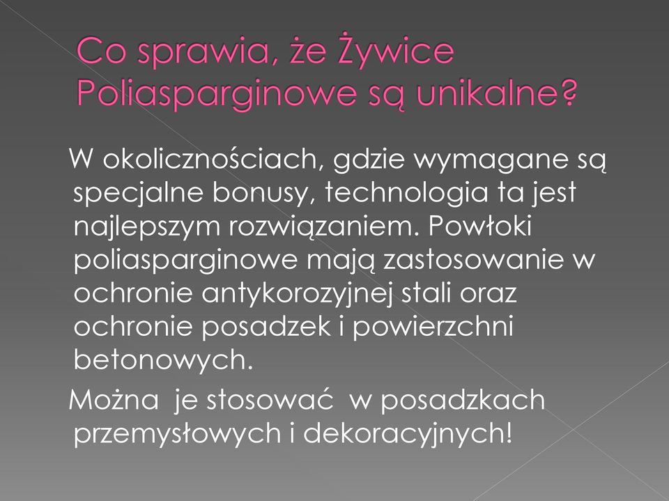 Powłoki poliasparginowe mają zastosowanie w ochronie antykorozyjnej