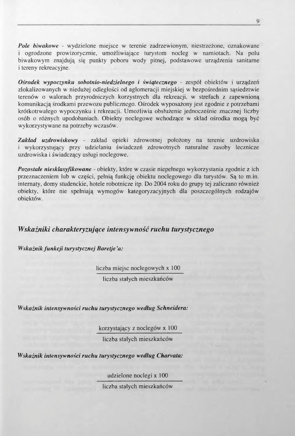 Ośrodek wypoczynku sobotnio-niedzielnego i świątecznego - zespół obiektów i urządzeń zlokalizowanych w niedużej odległości od aglomeracji miejskiej w bezpośrednim sąsiedztwie terenów o walorach