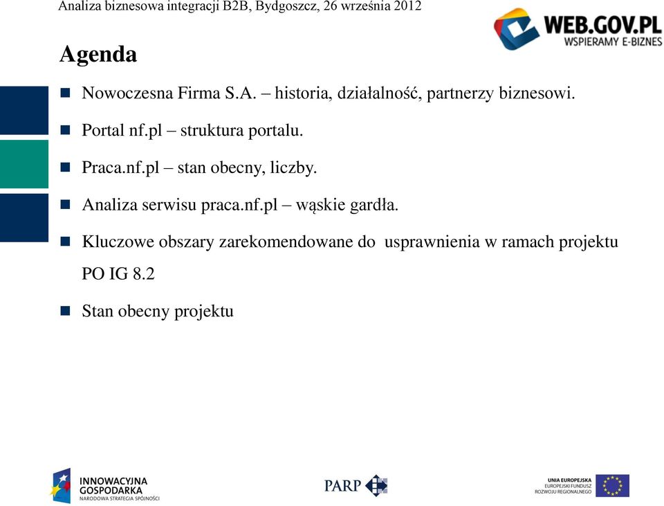 Analiza serwisu praca.nf.pl wąskie gardła.