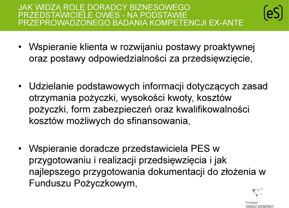 otrzymania pożyczki, wysokości kwoty, kosztów pożyczki, form zabezpieczeń oraz kwalifikowalności kosztów możliwych do sfinansowania,