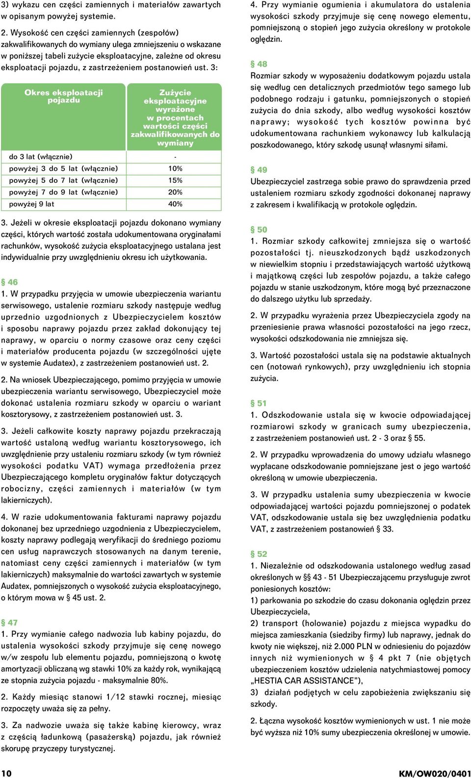 postanowień ust.