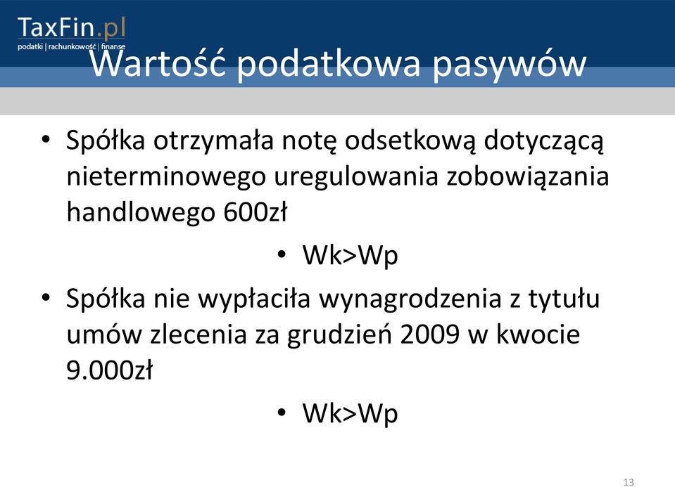 handlowego 600zł Wk>Wp Spółka nie wypłaciła wynagrodzenia