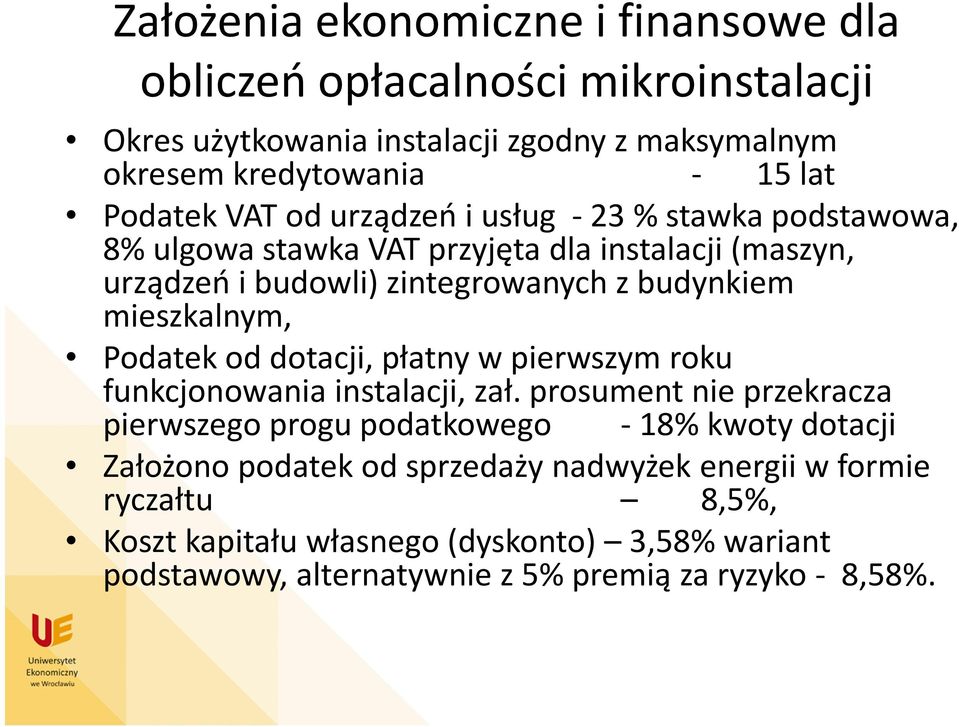 mieszkalnym, Podatek od dotacji, płatny w pierwszym roku funkcjonowania instalacji, zał.