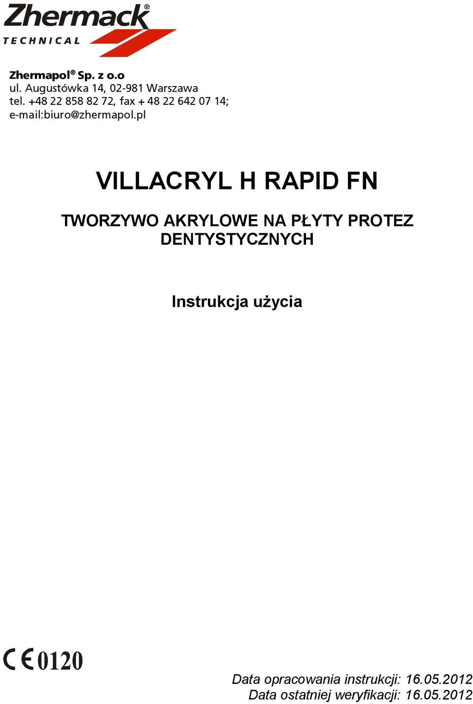 pl VILLACRYL H RAPID FN TWORZYWO AKRYLOWE NA PŁYTY PROTEZ DENTYSTYCZNYCH