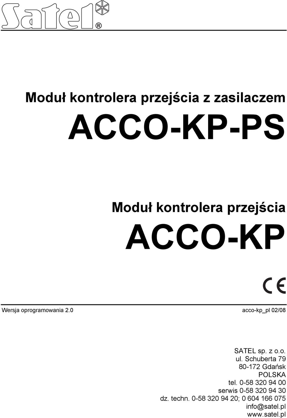 z o.o. ul. Schuberta 79 80-172 Gdańsk POLSKA tel.