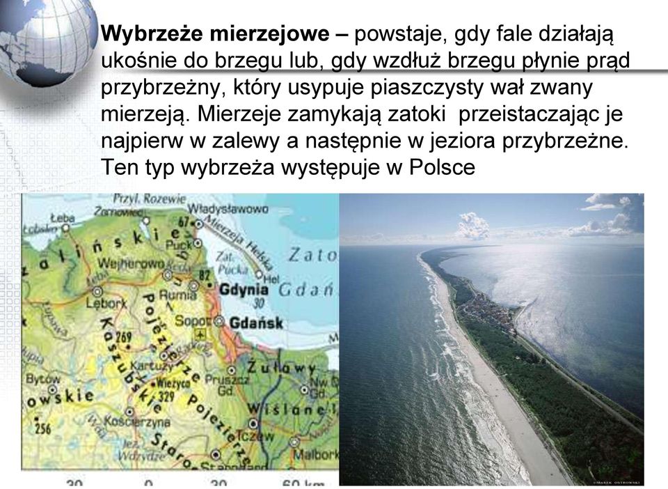 zwany mierzeją.