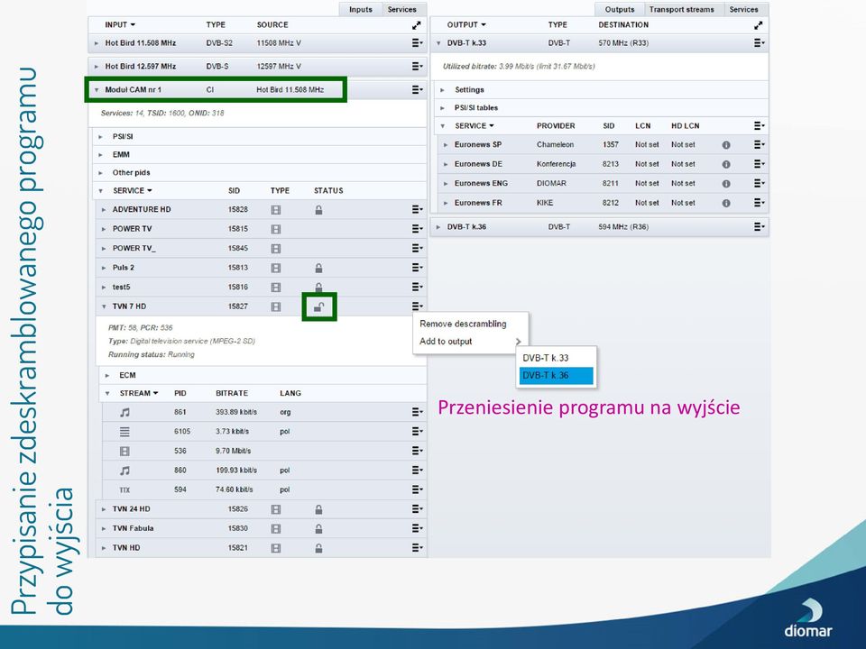 programu do wyjścia