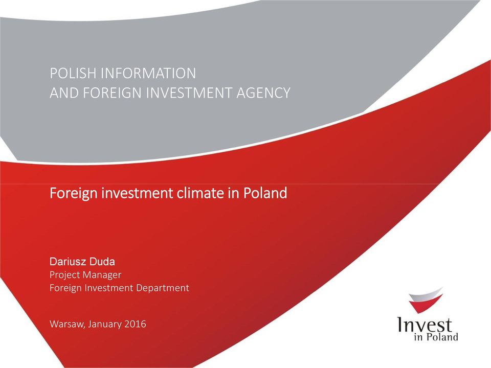 Poland Dariusz Duda Project Manager