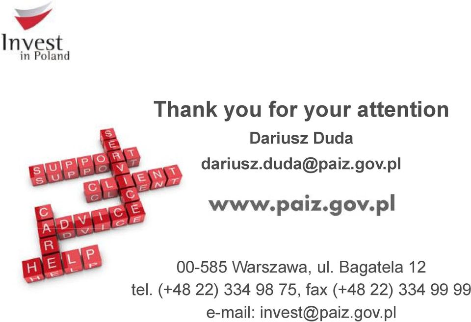 pl 00-585 Warszawa, ul. Bagatela 12 tel.