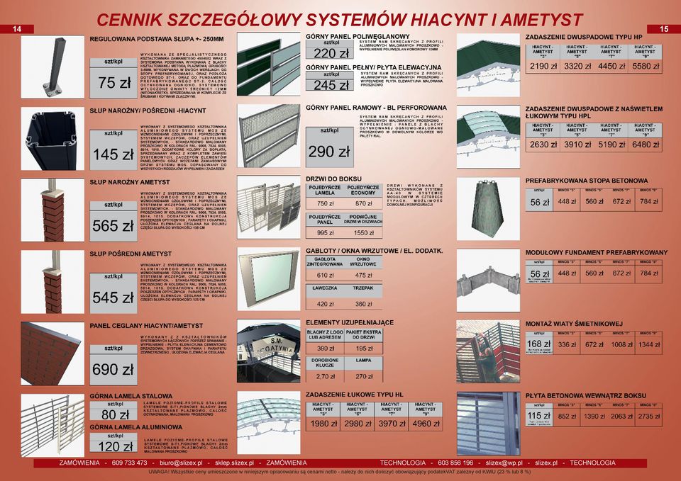 Wszystkie ceny umieszczone w niniejszym opracowaniu