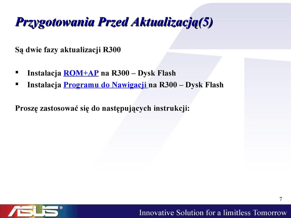 Flash Instalacja Programu do Nawigacji na R300 Dysk