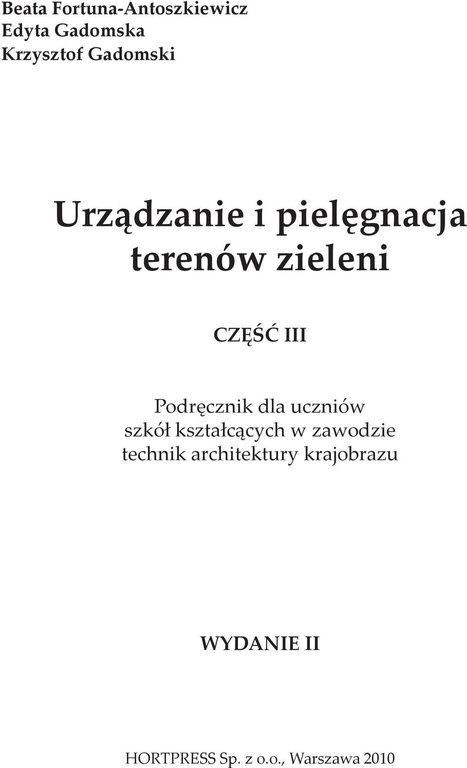 Podręcznik dla uczniów szkół kształcących w zawodzie technik