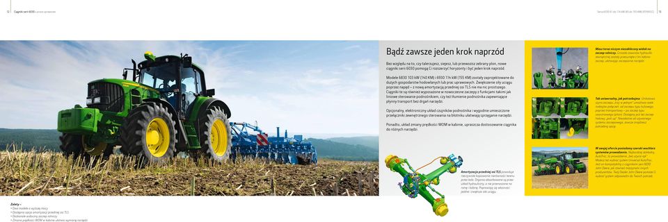 Modele 6830 103 kw (140 KM) i 6930 114 kw (155 KM) zostały zaprojektowane do dużych gospodarstw hodowlanych lub prac uprawowych.