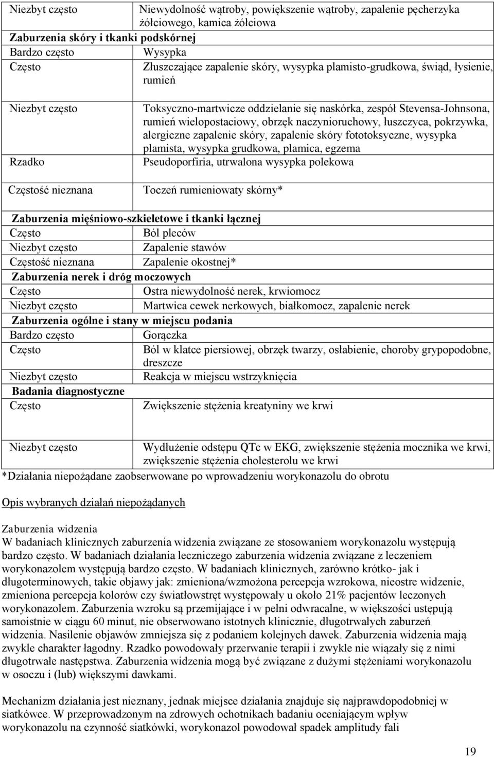 naczynioruchowy, łuszczyca, pokrzywka, alergiczne zapalenie skóry, zapalenie skóry fototoksyczne, wysypka plamista, wysypka grudkowa, plamica, egzema Pseudoporfiria, utrwalona wysypka polekowa Toczeń