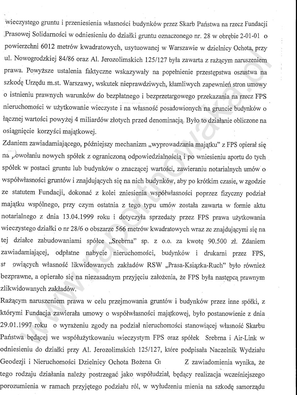 Jerozolimskich 125/127 byla zawarta z razq_cym naruszeniem prawa. Powyzsze usta
