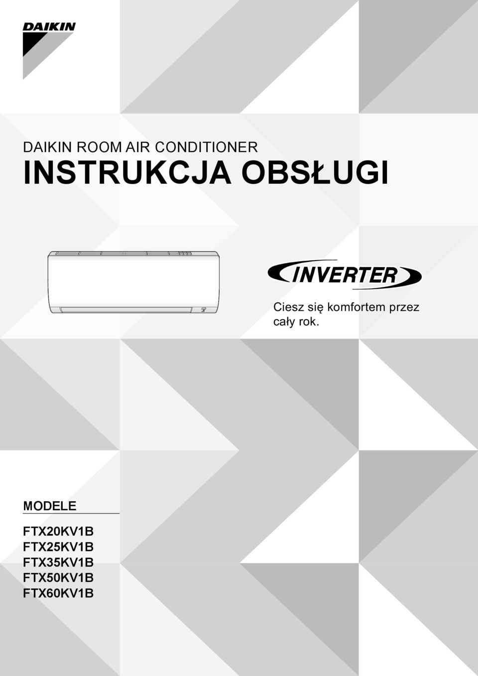 OBSŁUGI MODELE FTX20KV1B