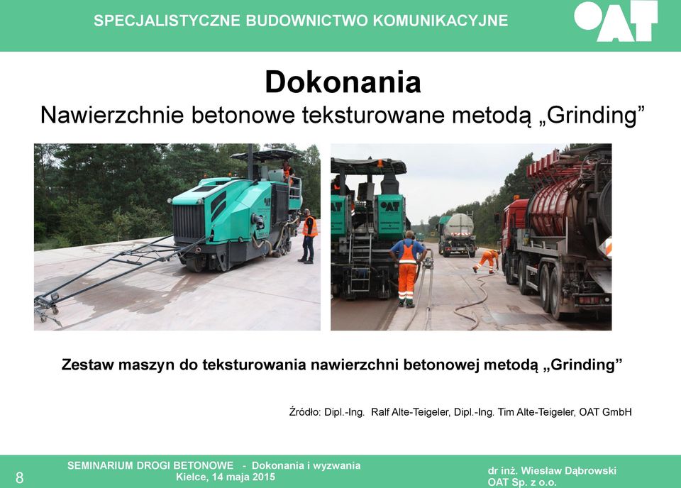 betonowej metodą Grinding Źródło: Dipl.-Ing.