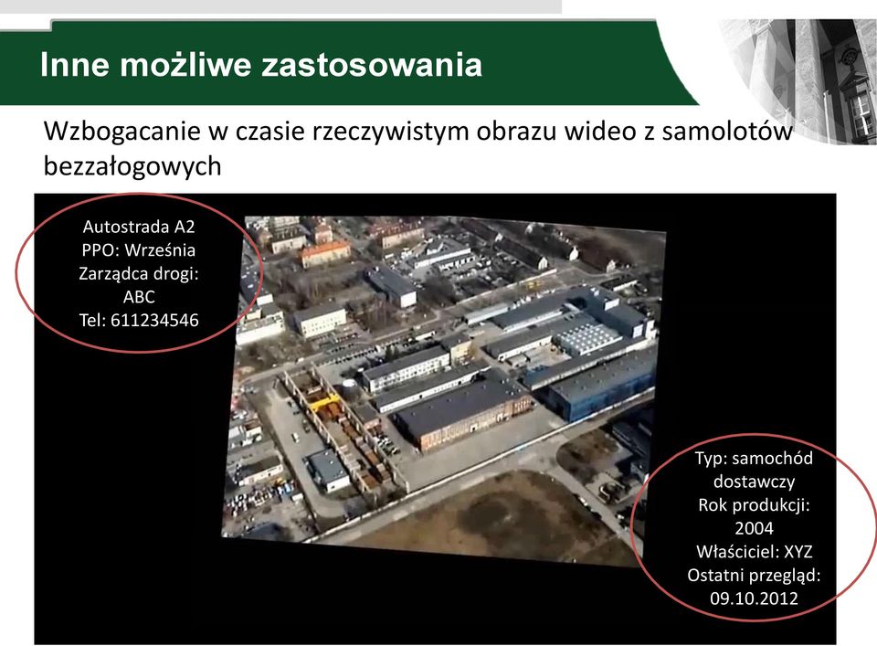 Września Zarządca drogi: ABC Tel: 611234546 Typ: samochód