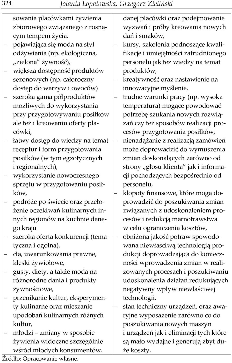 całoroczny dostęp do warzyw i owoców) szeroka gama półproduktów możliwych do wykorzystania przy przygotowywaniu posiłków ale też i kreowaniu oferty placówki, łatwy dostęp do wiedzy na temat receptur