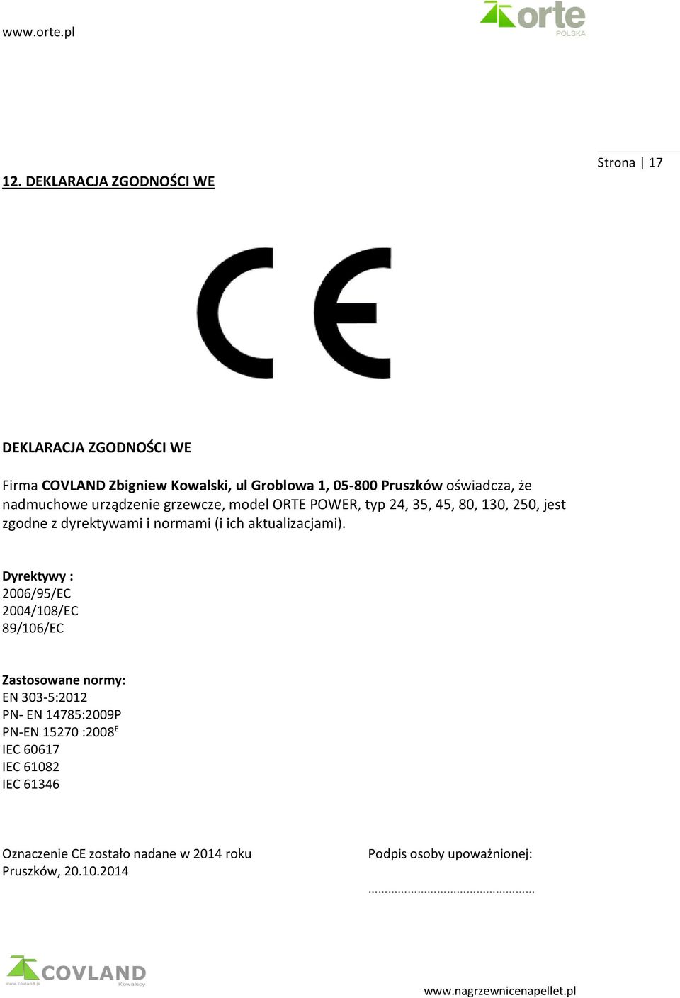 normami (i ich aktualizacjami).