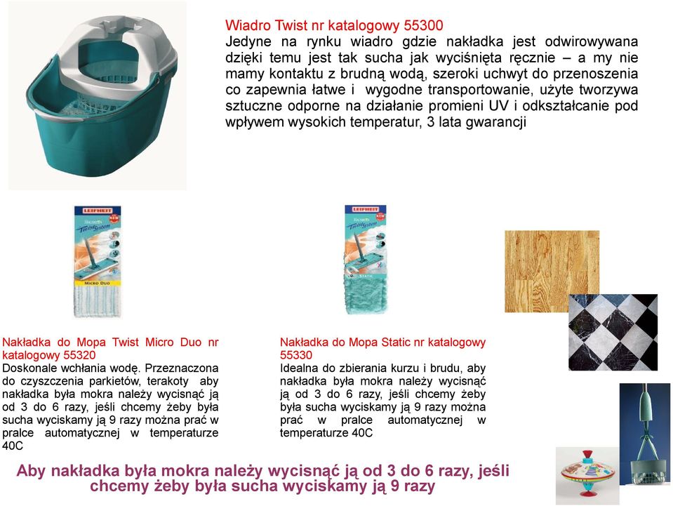 Twist Micro Duo nr katalogowy 55320 Doskonale wchłania wodę.