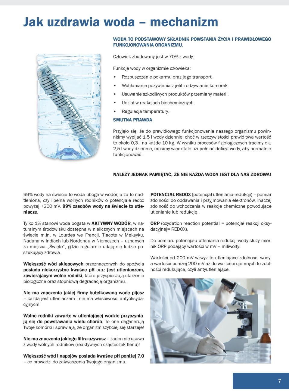 Udział w reakcjach biochemicznych. Regulacja temperatury.