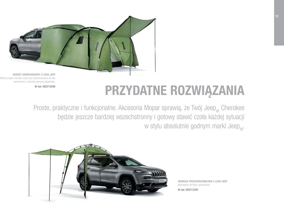 Akcesoria Mopar sprawią, że Twój Jeep Cherokee będzie jeszcze bardziej wszechstronny i gotowy stawić czoła