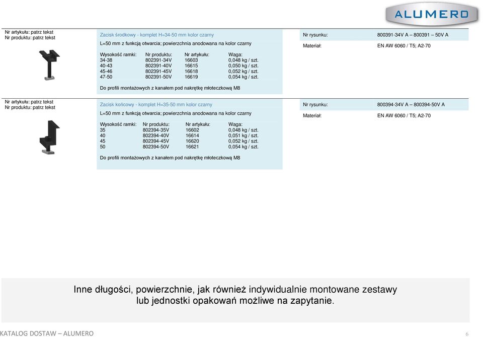 47-50 802391-50V 16619 0,054 kg / szt.