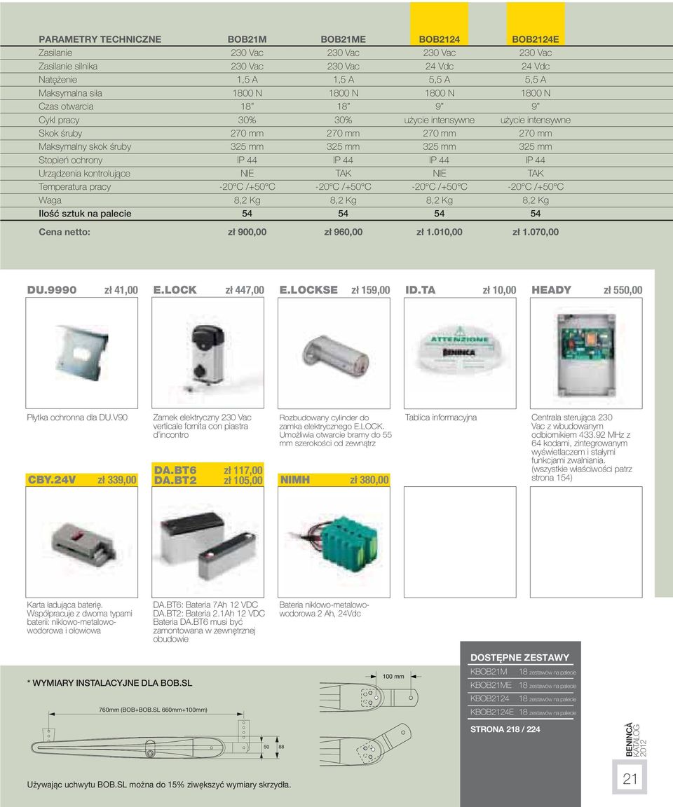 ochrony IP 44 IP 44 IP 44 IP 44 Urządzenia kontrolujące NIE TAK NIE TAK Temperatura pracy -20 C /+50 C -20 C /+50 C -20 C /+50 C -20 C /+50 C Waga 8,2 Kg 8,2 Kg 8,2 Kg 8,2 Kg Ilość sztuk na palecie