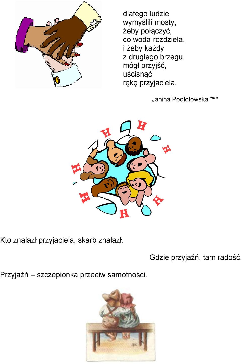 przyjaciela.