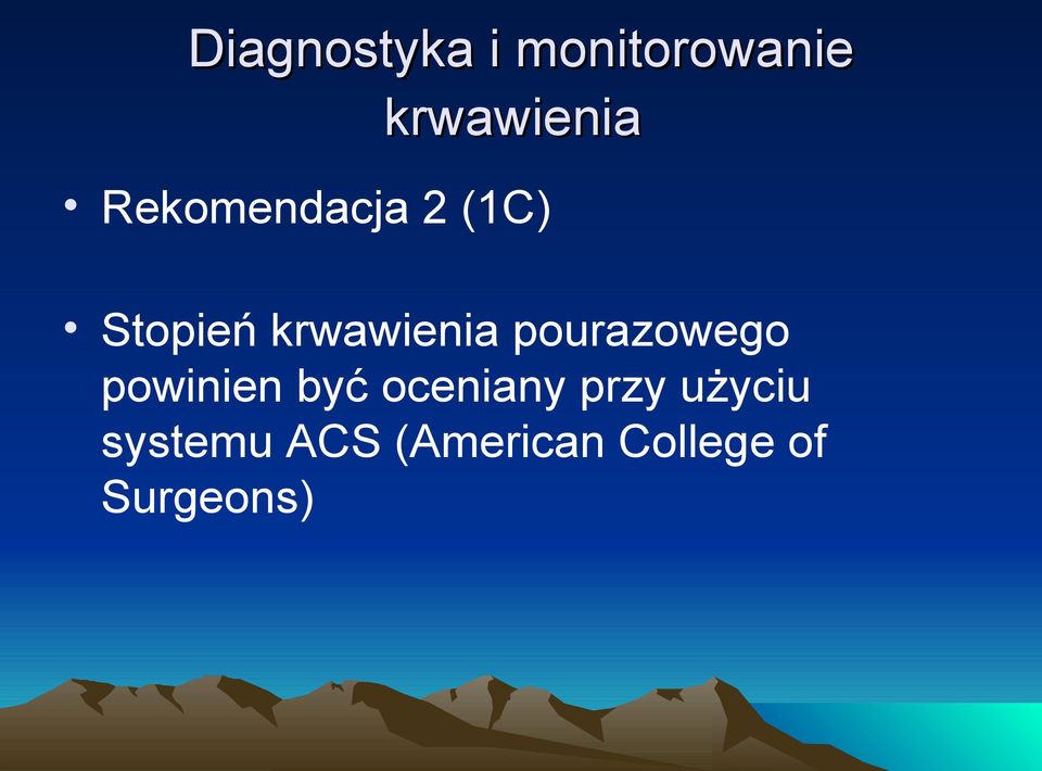 pourazowego powinien być oceniany przy