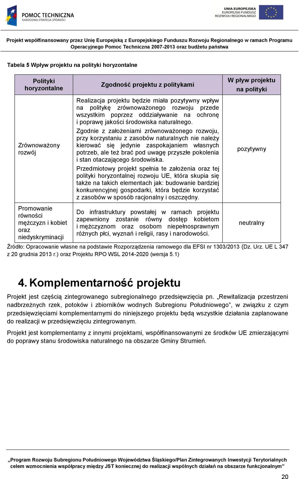 Zgodnie z założeniami zrównoważonego rozwoju, przy korzystaniu z zasobów naturalnych nie należy kierować się jedynie zaspokajaniem własnych potrzeb, ale też brać pod uwagę przyszłe pokolenia i stan
