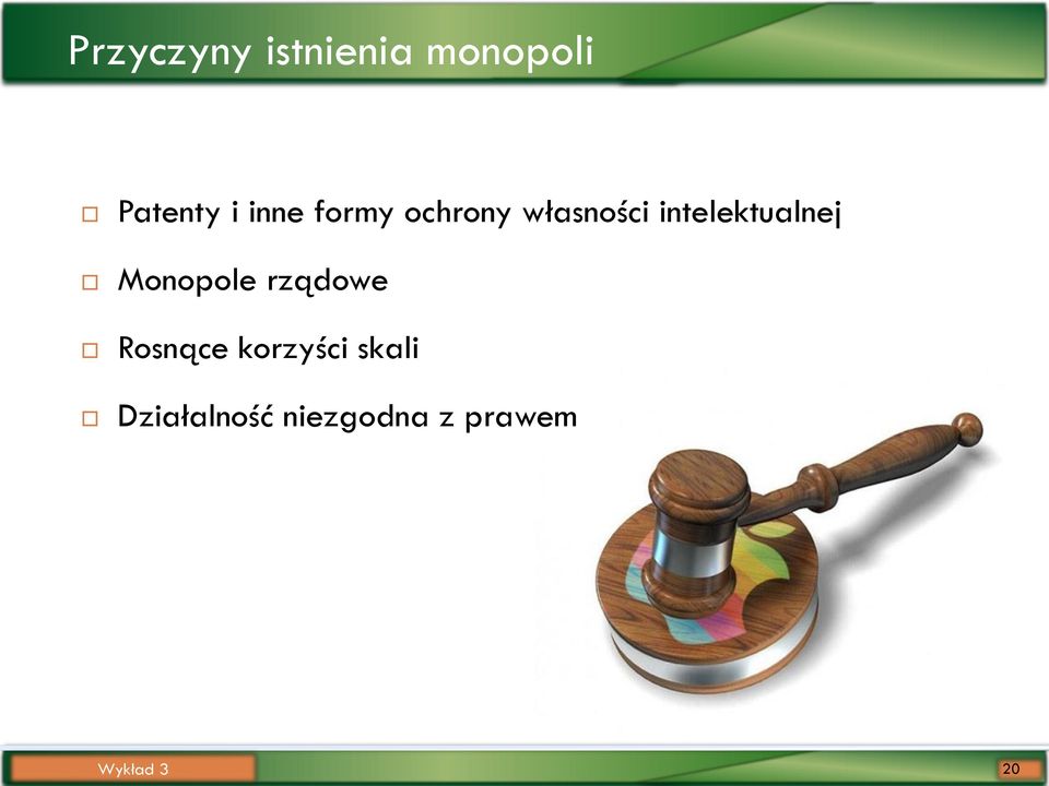 intelektualnej Monopole rządowe Rosnące