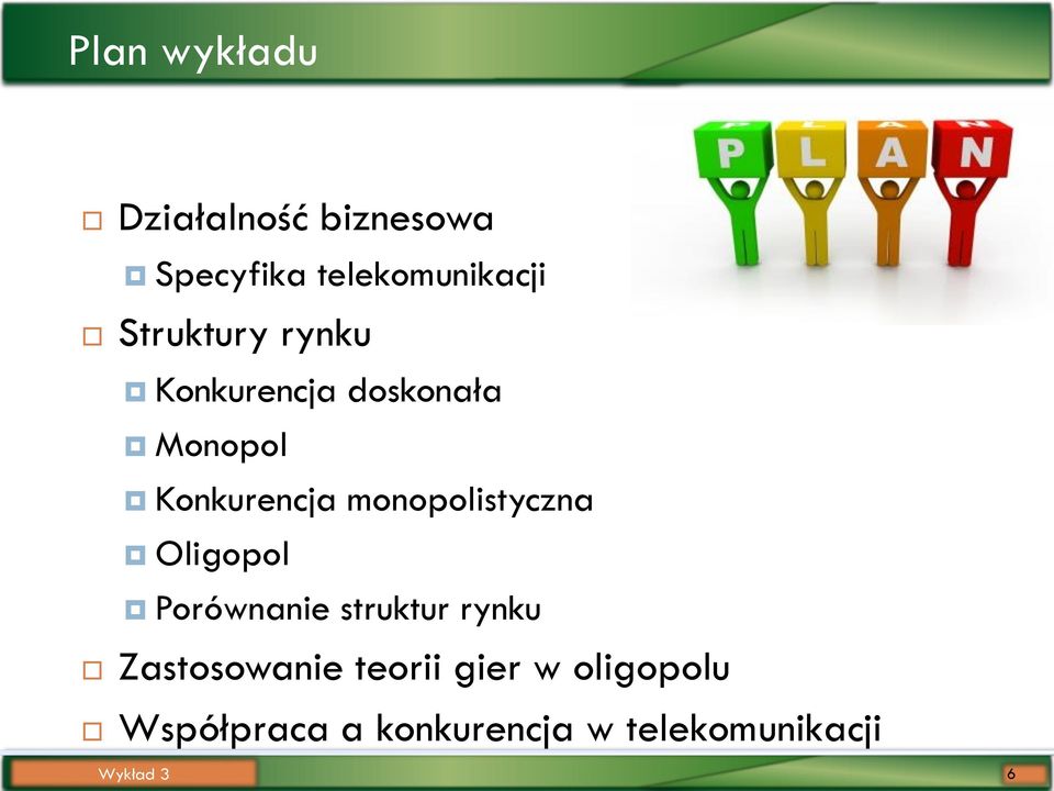 monopolistyczna Oligopol Porównanie struktur rynku Zastosowanie