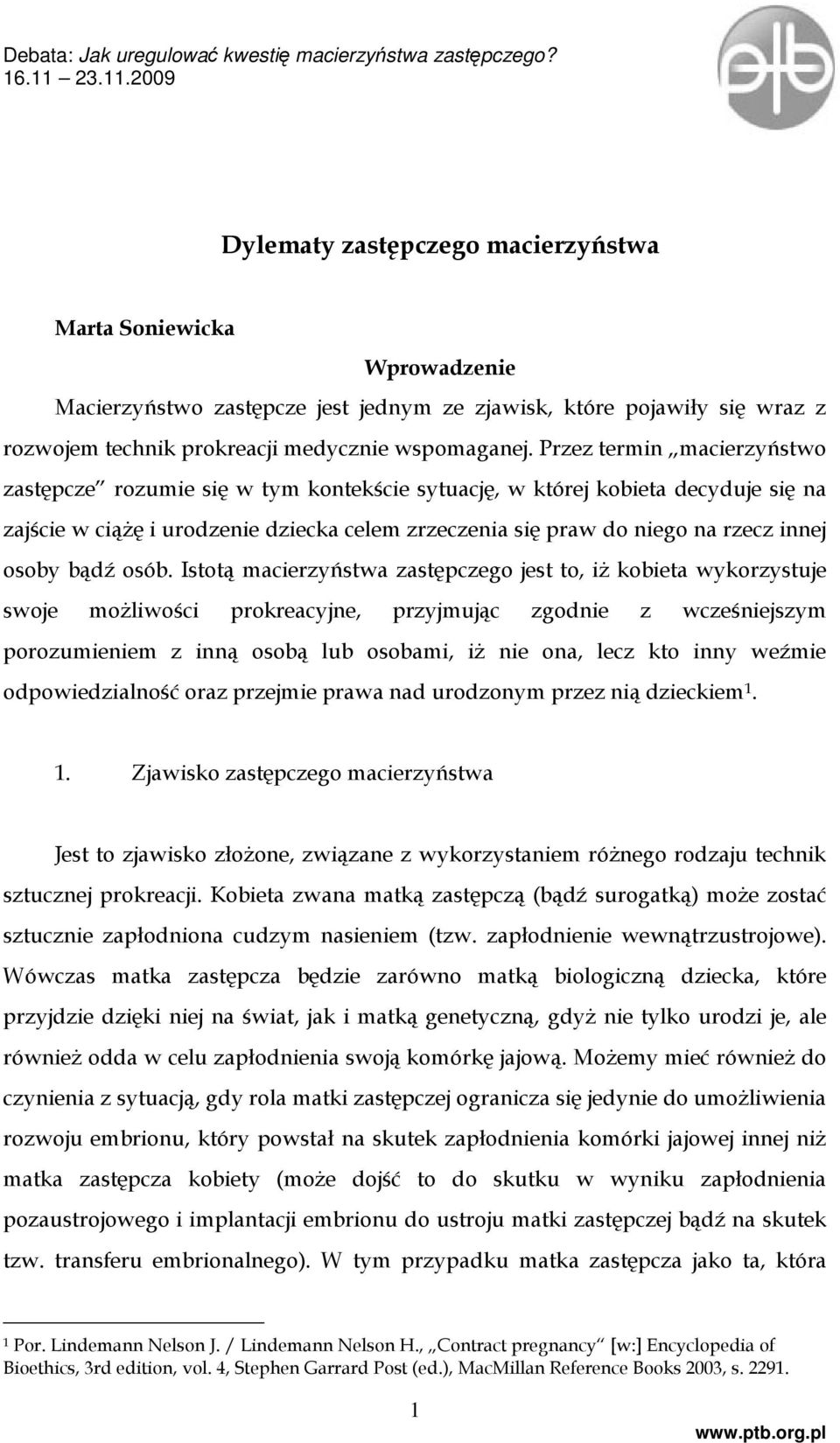 osoby bądź osób.