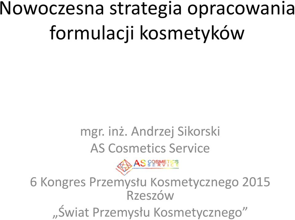 Service 6 Kongres Przemysłu