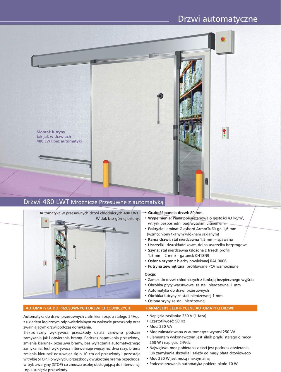 Drzwi. technologiczne i sanitarne do kontrolowanej atmosfery automatyczne -  PDF Darmowe pobieranie
