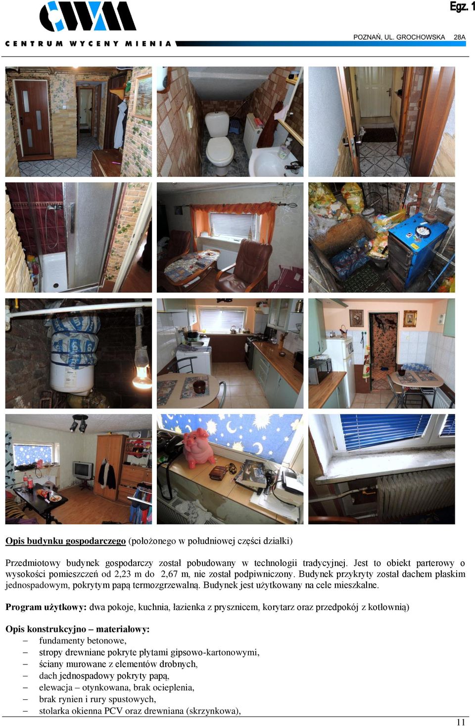 Budynek jest użytkowany na cele mieszkalne.