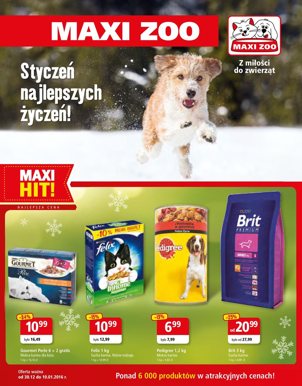 było od 27,99 Gourmet Perle 6 + 2 gratis Mokra karma dla kota.