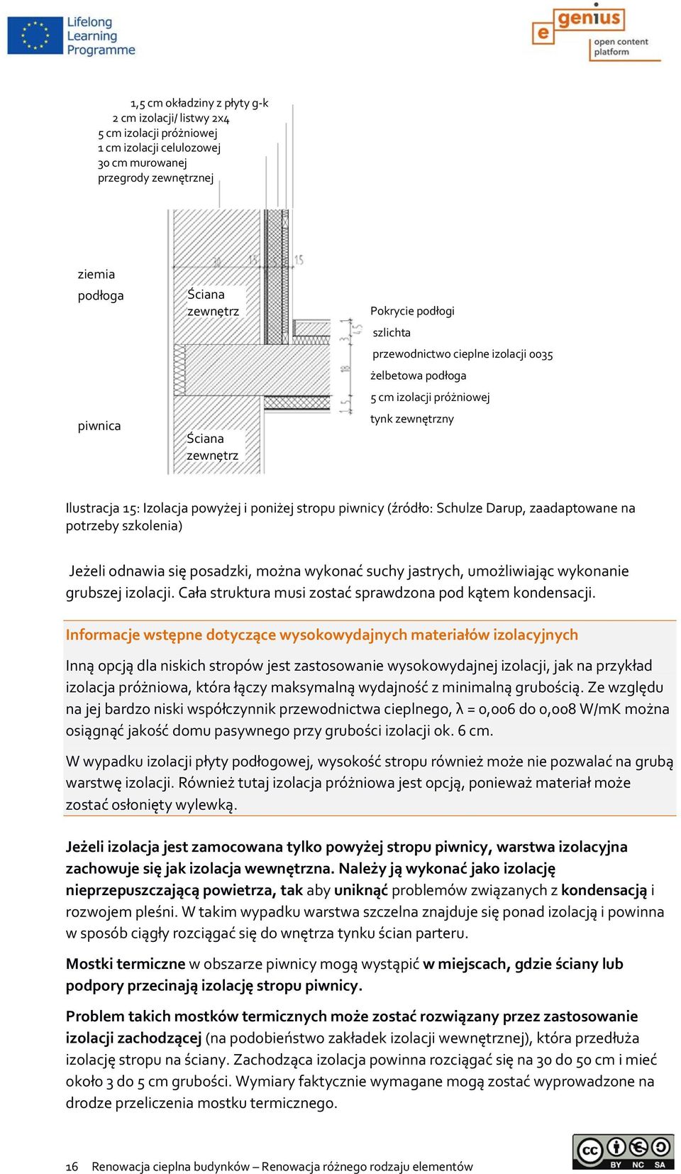 Darup, zaadaptowane na potrzeby szkolenia) Jeżeli odnawia się posadzki, można wykonać suchy jastrych, umożliwiając wykonanie grubszej izolacji.