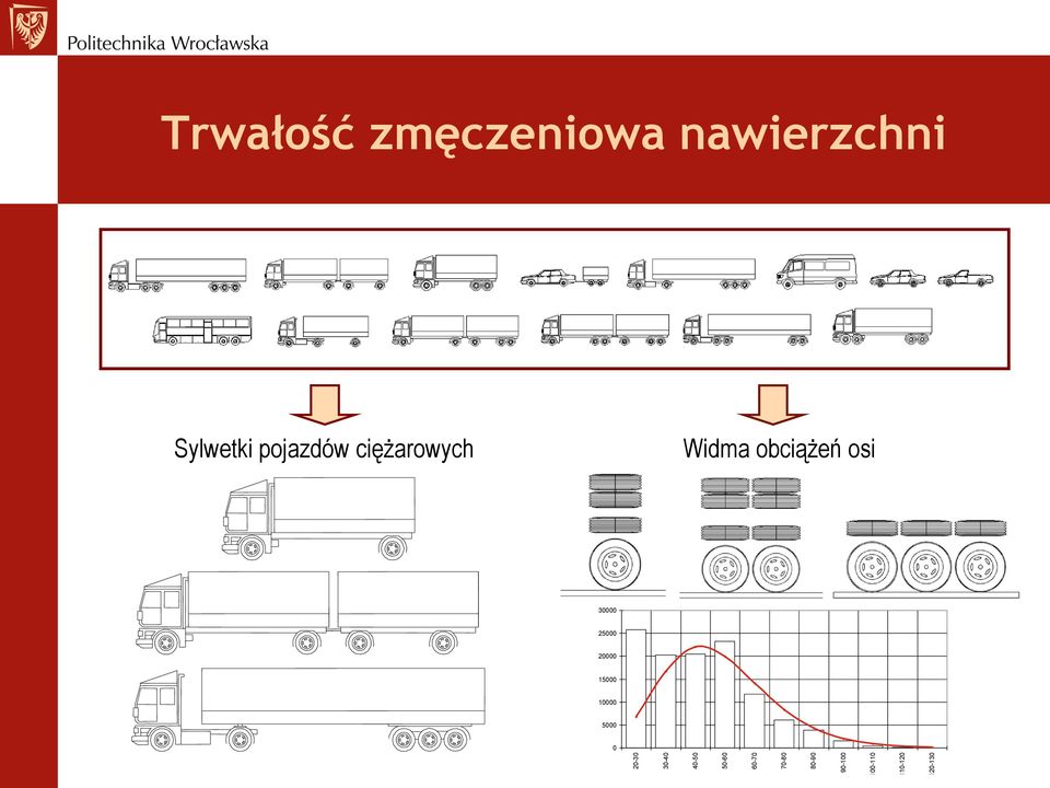 Trwałość zmęczeniowa nawierzchni Sylwetki pojazdów