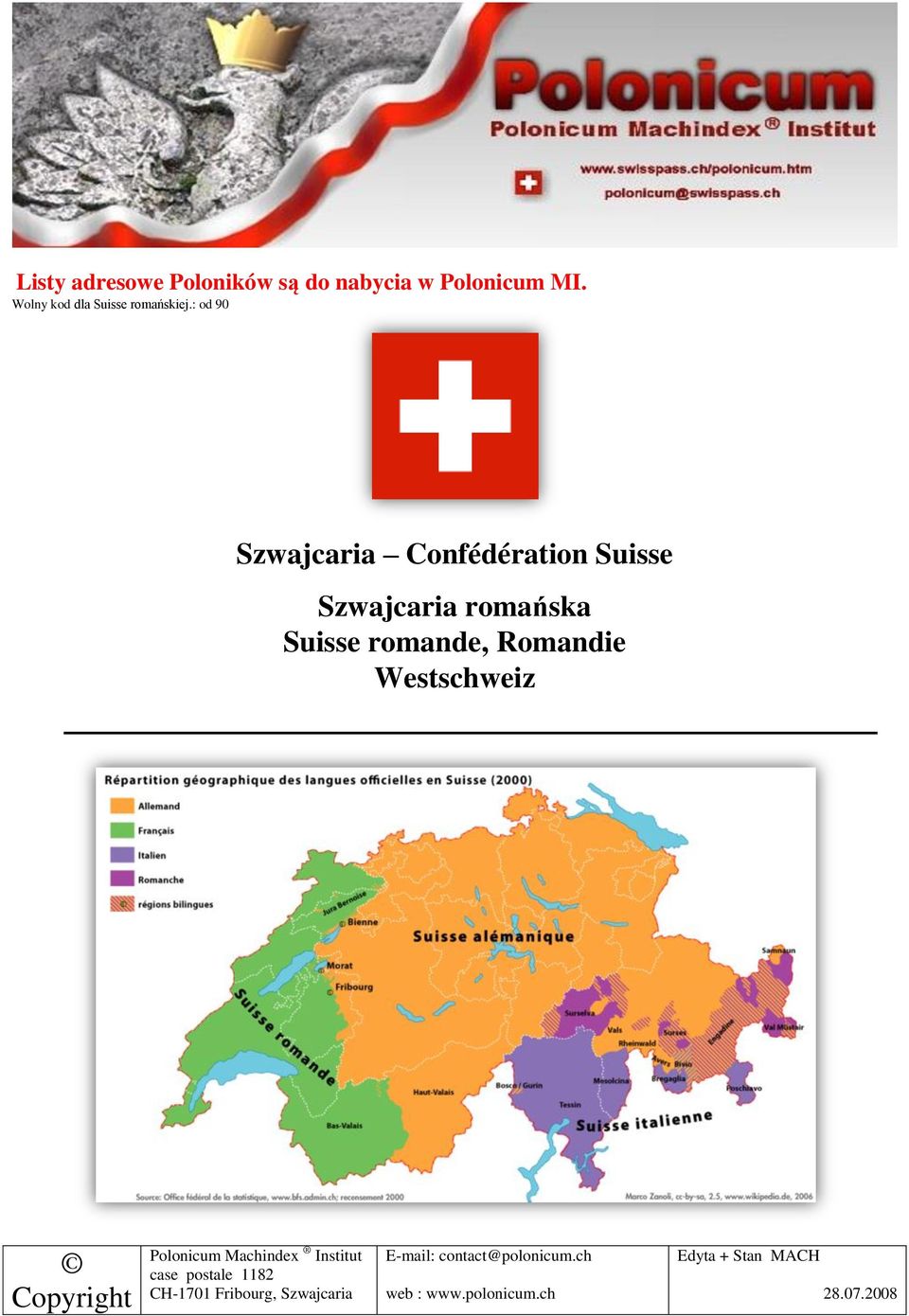 : od 90 Szwajcaria Confédération Suisse