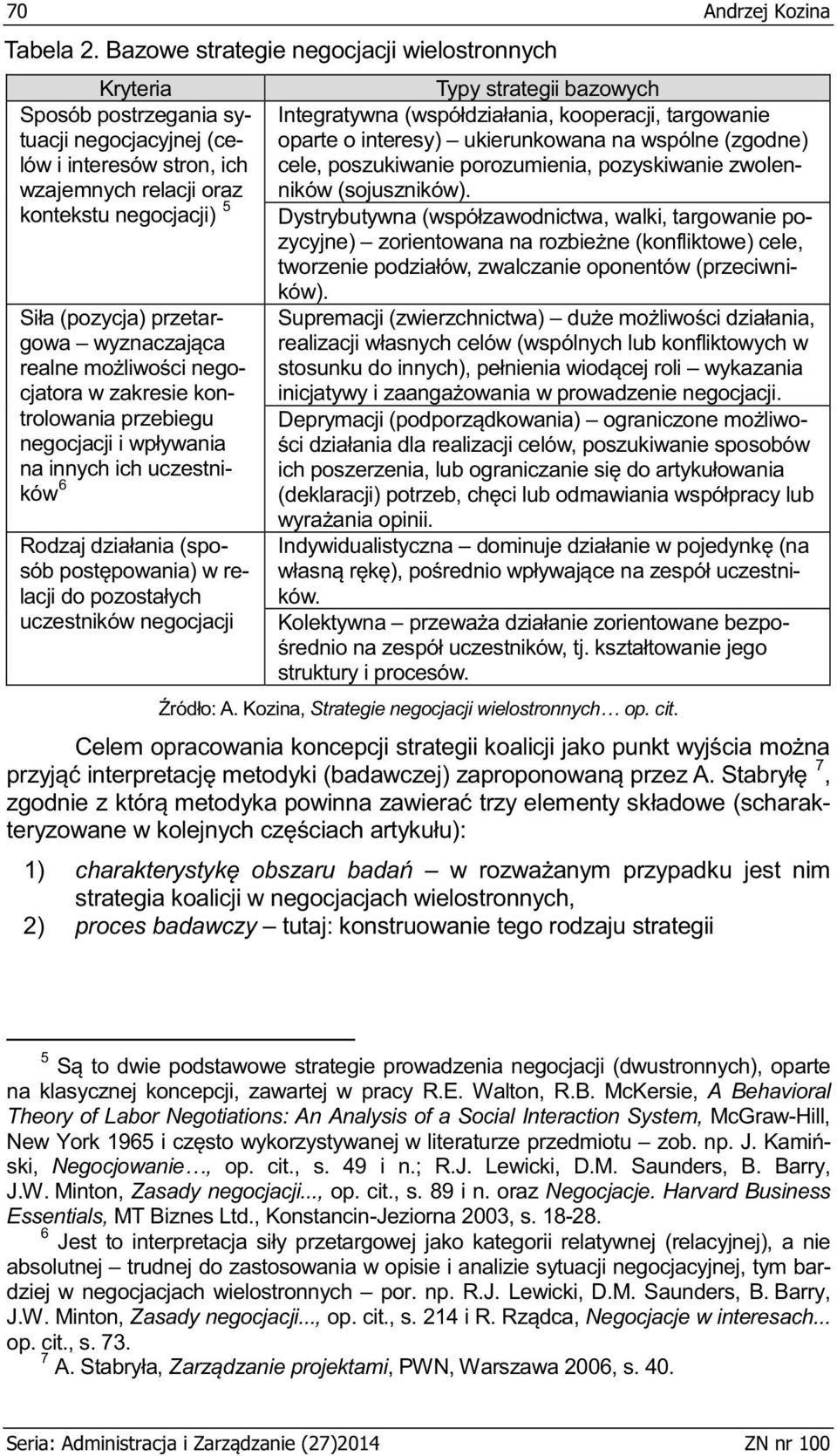 ooperacji, targowanie oparte o interesy) ukierunkowana na wspólne (zgodne) cele, poszukiwanie porozumienia, pozyskiwanie zwolenników (sojuszników). ozycyjne) cele, ików).