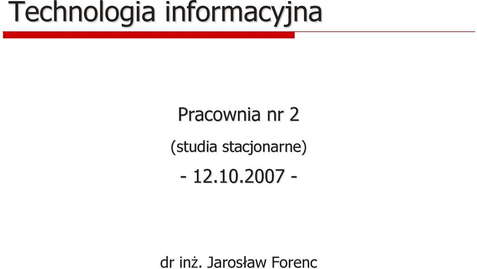 Pracownia nr 2