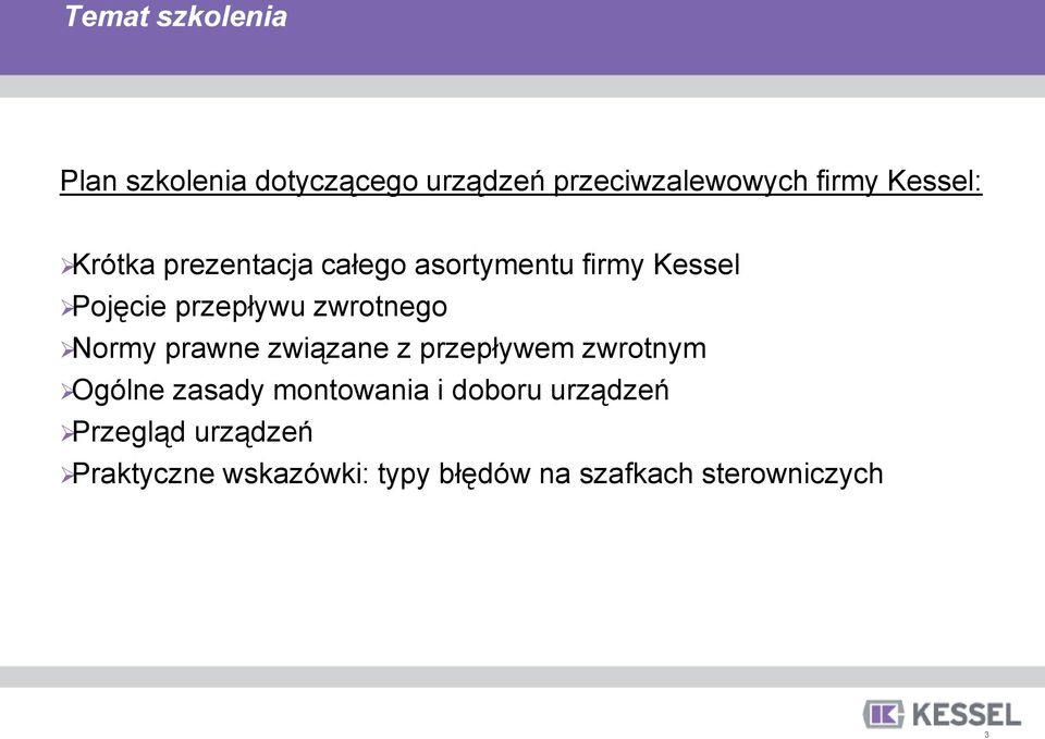 Normy prawne związane z przepływem zwrotnym Ogólne zasady montowania i doboru