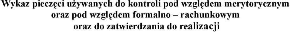 merytorycznym oraz pod względem