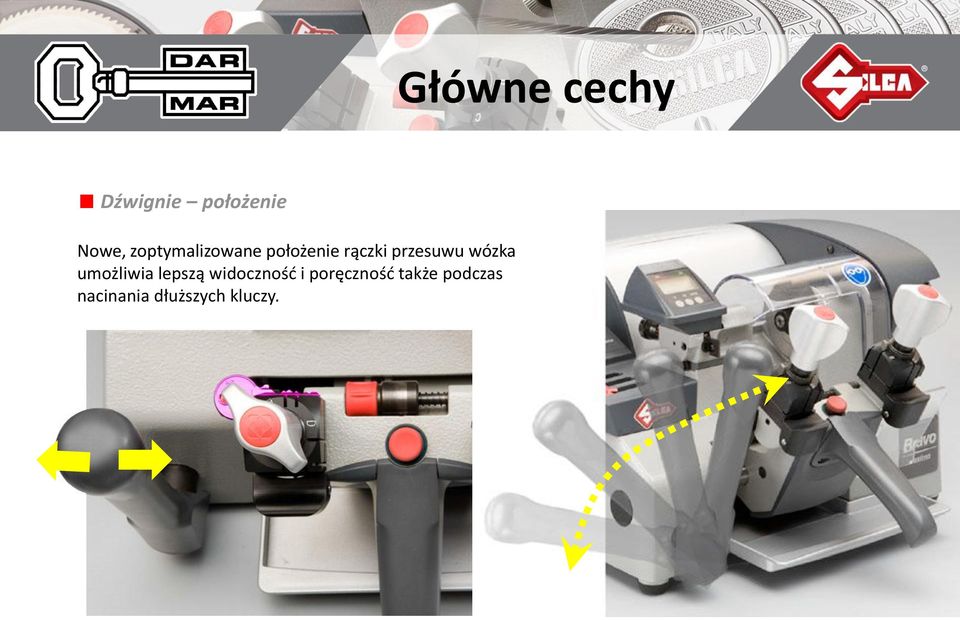 przesuwu wózka umożliwia lepszą