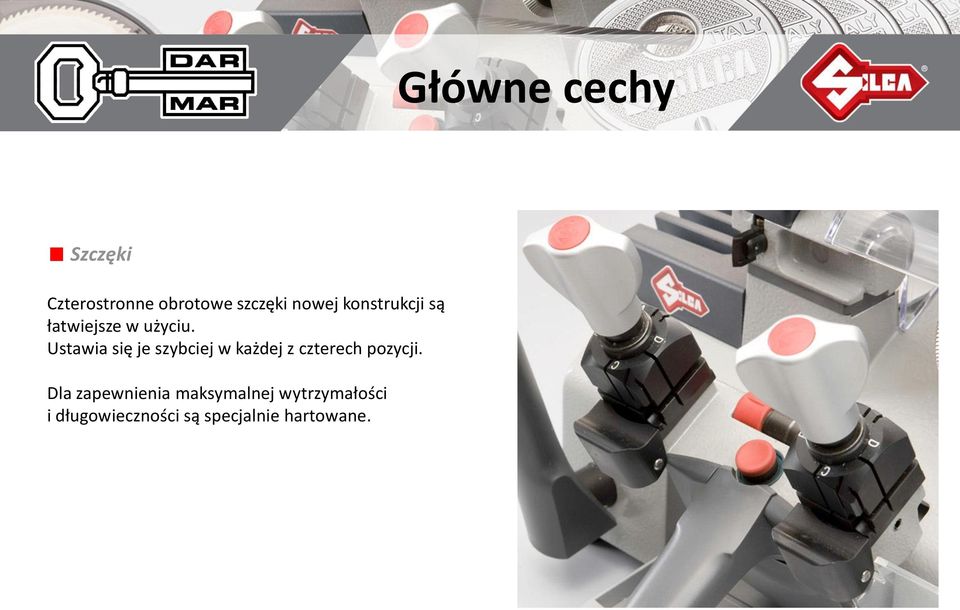 Ustawia się je szybciej w każdej z czterech pozycji.