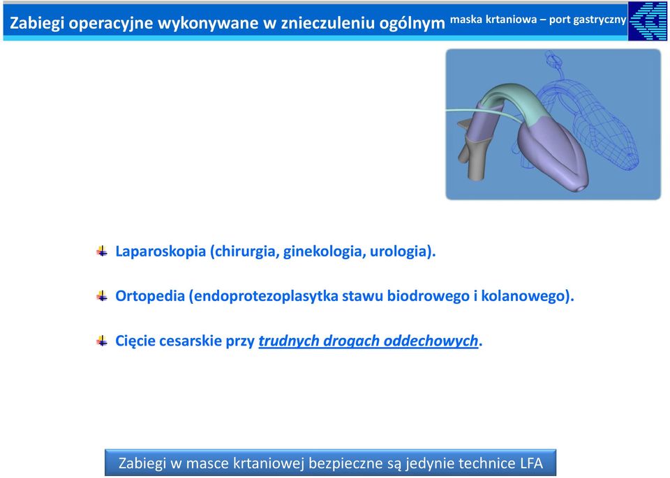 Ortopedia (endoprotezoplasytka stawu biodrowego i kolanowego).